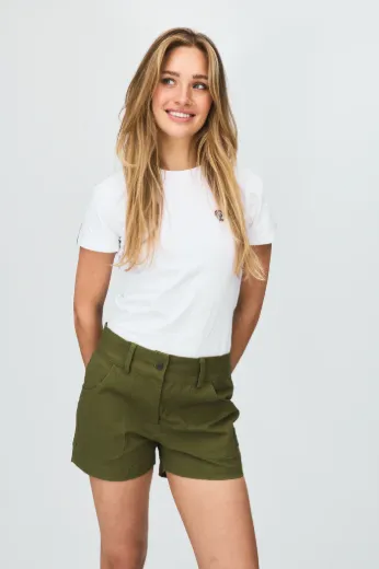 Bilde av Les Arcs Louna canvas shorts W  Olive